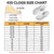 Kid Clogs SIze Chart